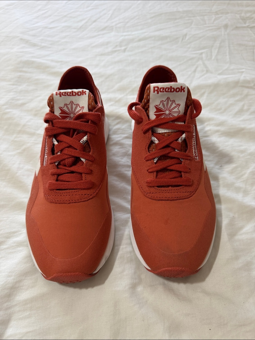 Reebok Men's Orange Low-Top Sneakers